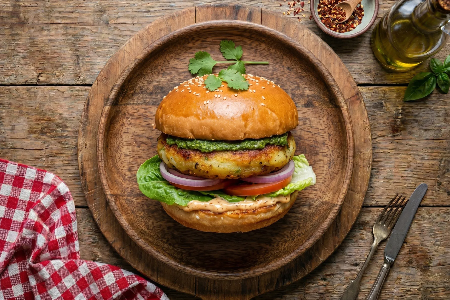 Aloo Tikki Burger